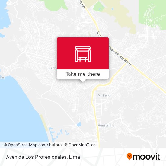 Avenida Los Profesionales map