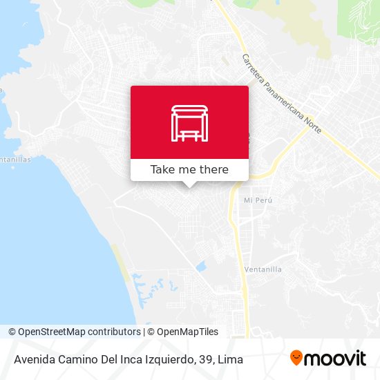 Mapa de Avenida Camino Del Inca Izquierdo, 39