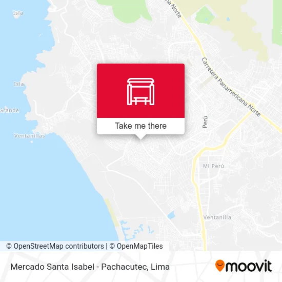 Mercado Santa Isabel - Pachacutec map