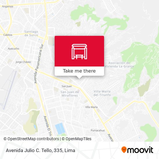 Mapa de Avenida Julio C. Tello, 335