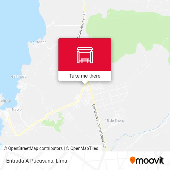 Entrada A Pucusana map