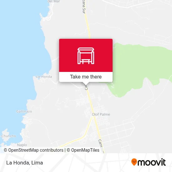 La Honda map