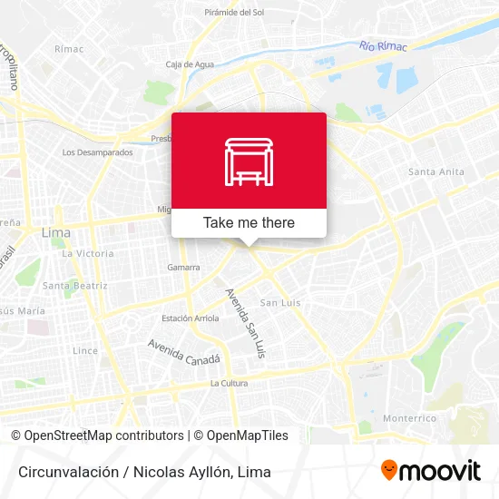 Circunvalación / Nicolas Ayllón map