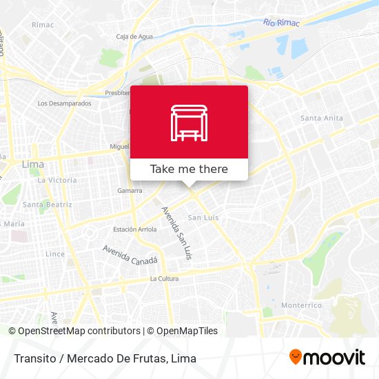 Transito / Mercado De Frutas map