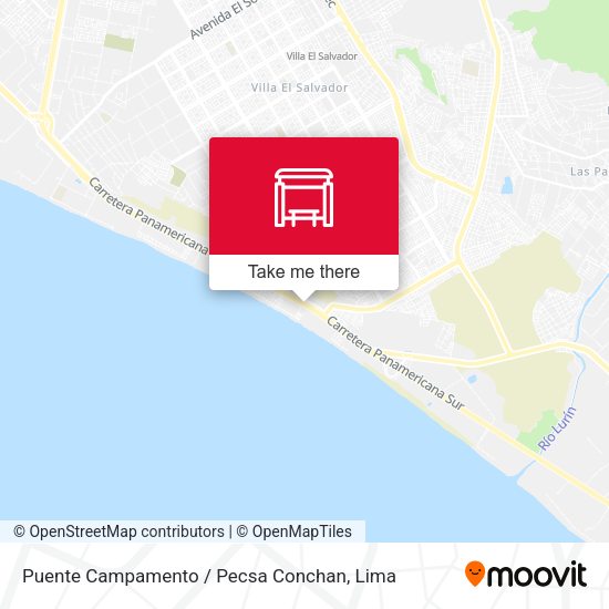 Puente Campamento / Pecsa Conchan map