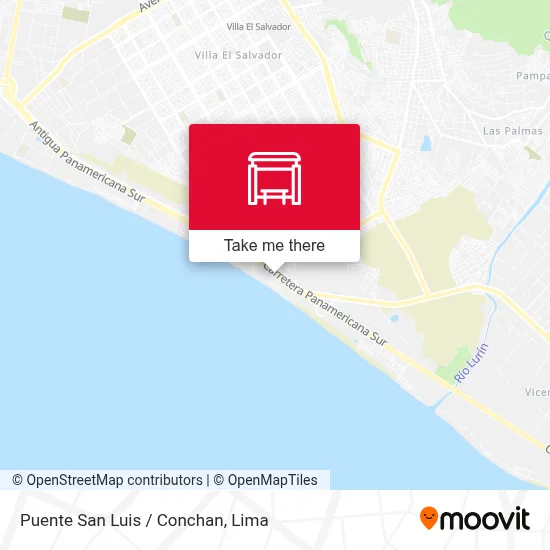 Puente San Luis / Conchan map