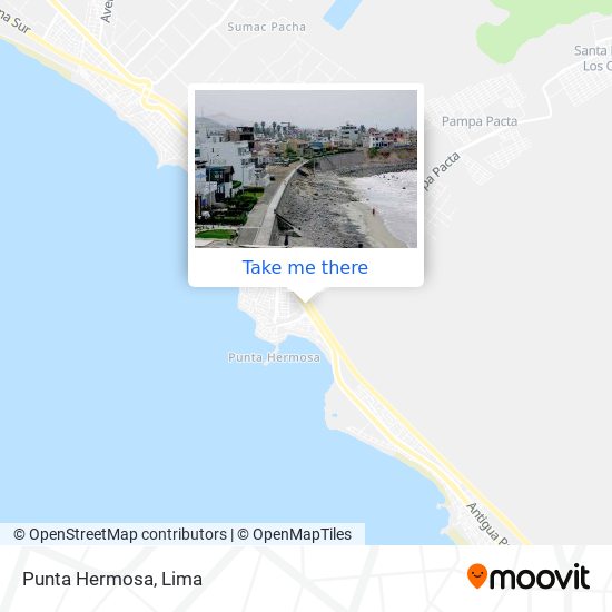 Punta Hermosa map