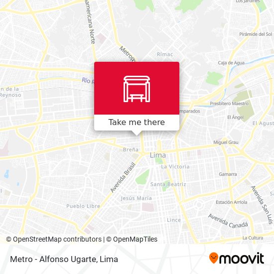 Metro - Alfonso Ugarte map