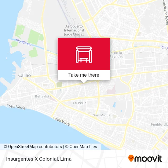 Insurgentes X Colonial map