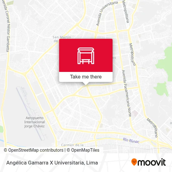 Angélica Gamarra X Universitaria map