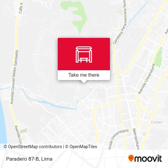 Paradero 87-B map