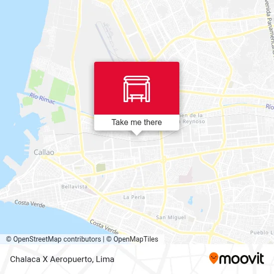 Chalaca X Aeropuerto map