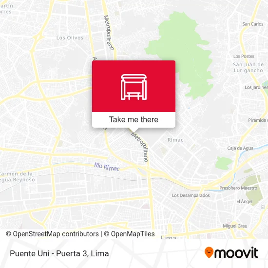 Puente Uni - Puerta 3 map