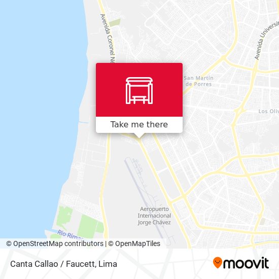 Mapa de Canta Callao / Faucett