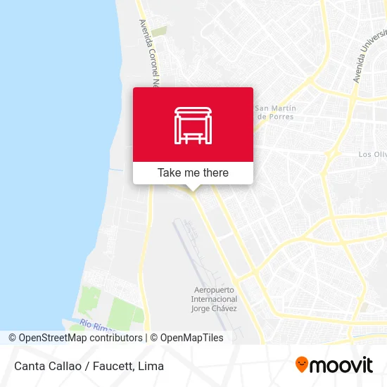 Canta Callao / Faucett map