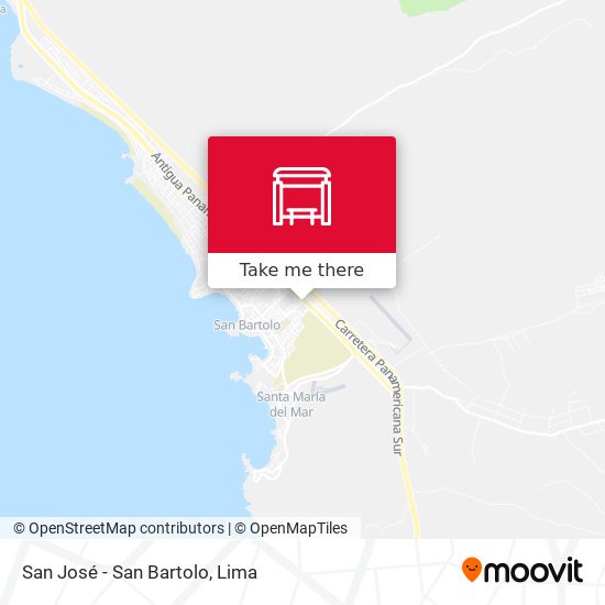 San José - San Bartolo map