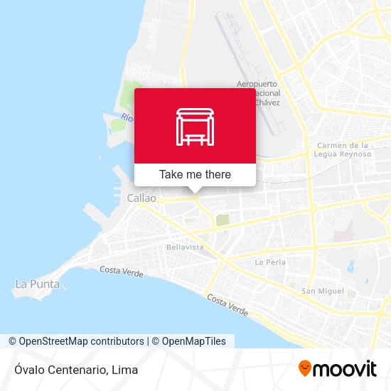 Óvalo Centenario map