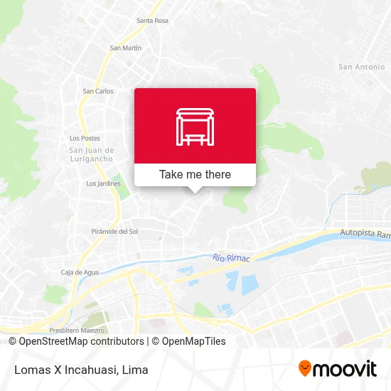 Lomas X Incahuasi map