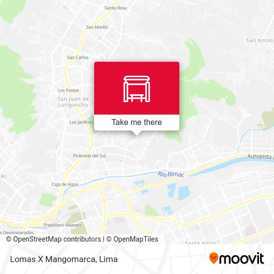 Lomas X Mangomarca map