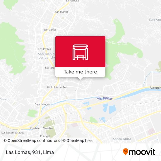 Las Lomas, 931 map