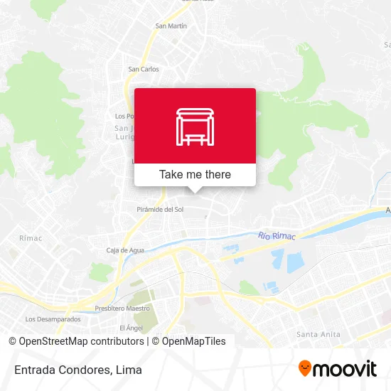 Entrada Condores map