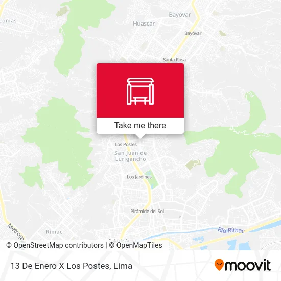 13 De Enero X Los Postes map