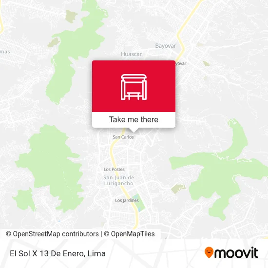 El Sol X 13 De Enero map