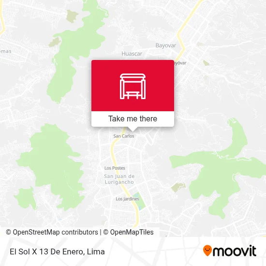 El Sol X 13 De Enero map