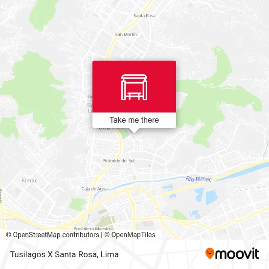 Tusilagos X Santa Rosa map