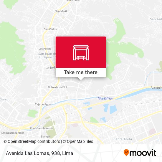 Mapa de Avenida Las Lomas, 938