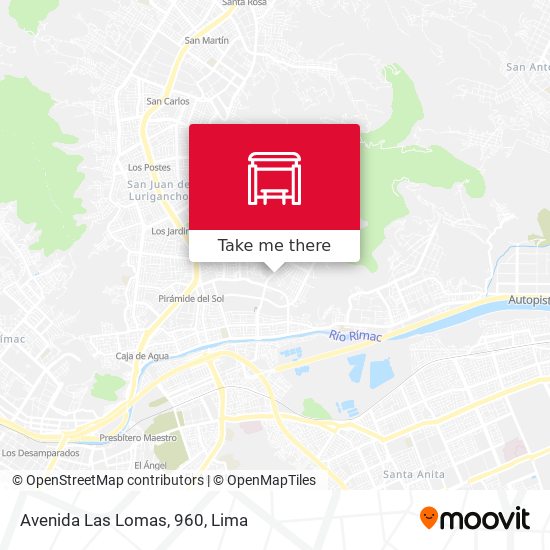 Avenida Las Lomas, 960 map