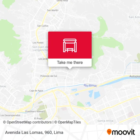 Avenida Las Lomas, 960 map