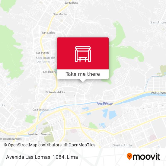 Mapa de Avenida Las Lomas, 1084