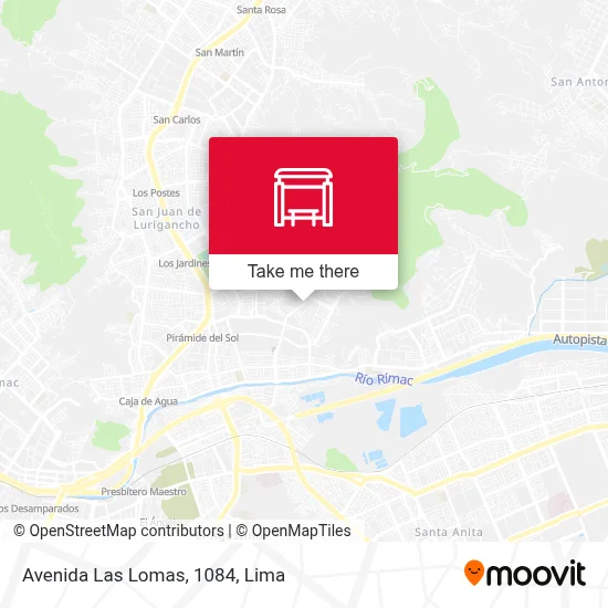 Avenida Las Lomas, 1084 map