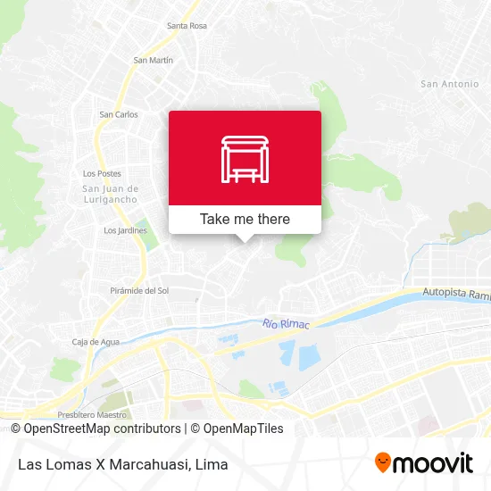 Las Lomas X Marcahuasi map