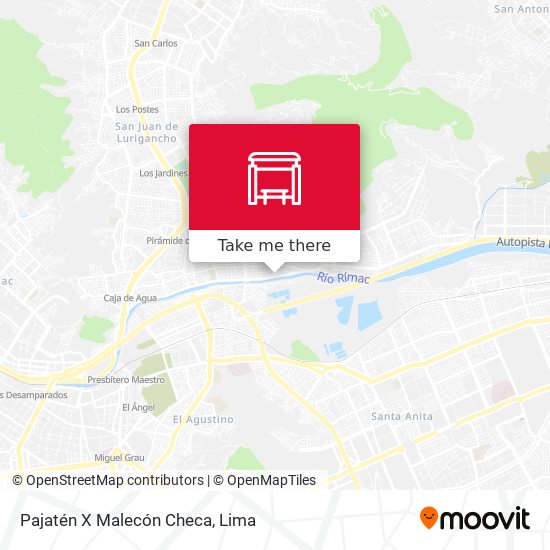 Pajatén X Malecón Checa map