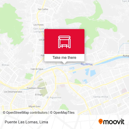 Puente Las Lomas map
