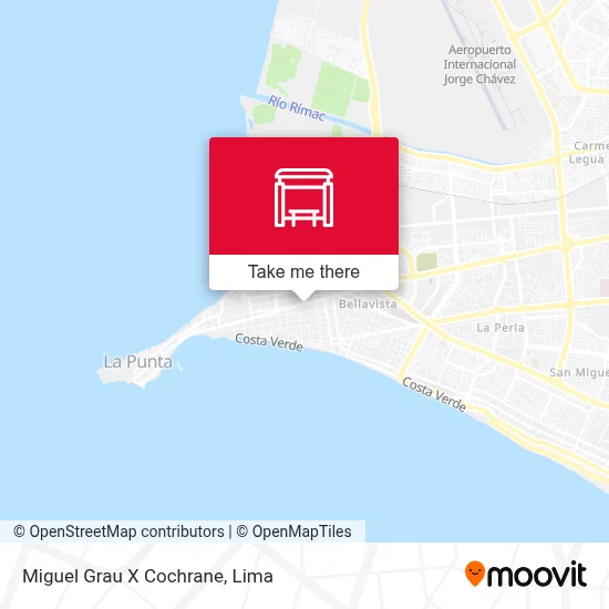 Miguel Grau X Cochrane map