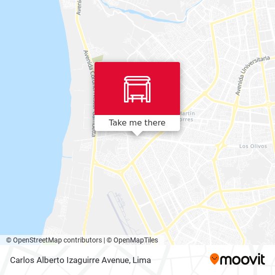 Mapa de Carlos Alberto Izaguirre Avenue