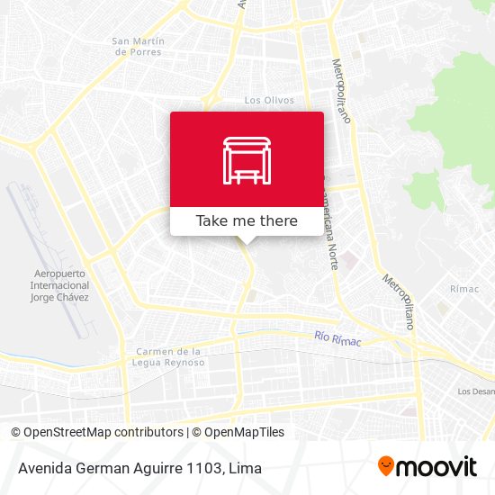 Avenida German Aguirre 1103 map