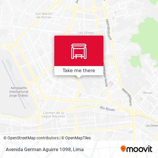 Mapa de Avenida German Aguirre 1098