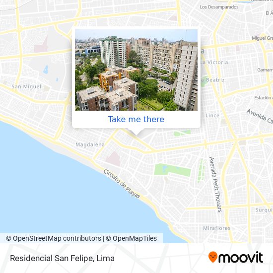 Mapa de Residencial San Felipe