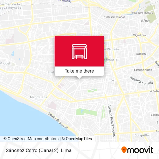 Sánchez Cerro (Canal 2) map