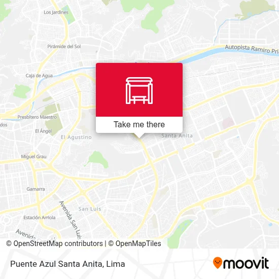 Puente Azul Santa Anita map