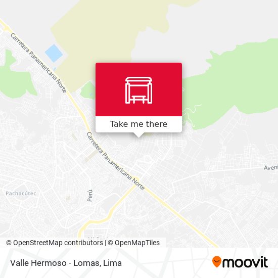Mapa de Valle Hermoso - Lomas