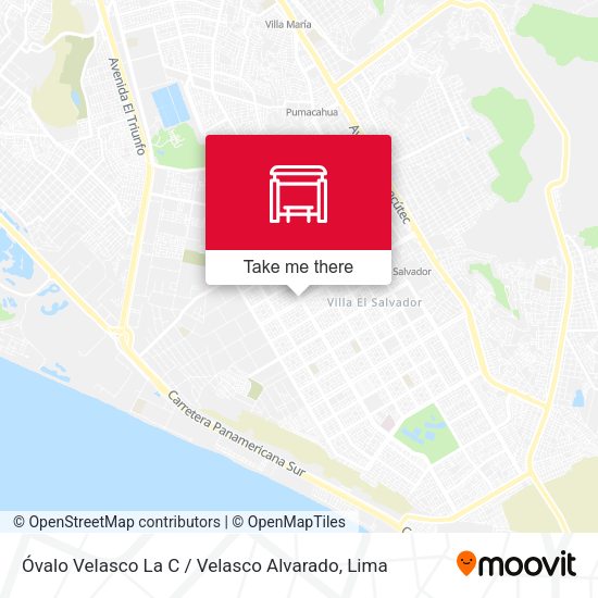 Óvalo Velasco La C / Velasco Alvarado map