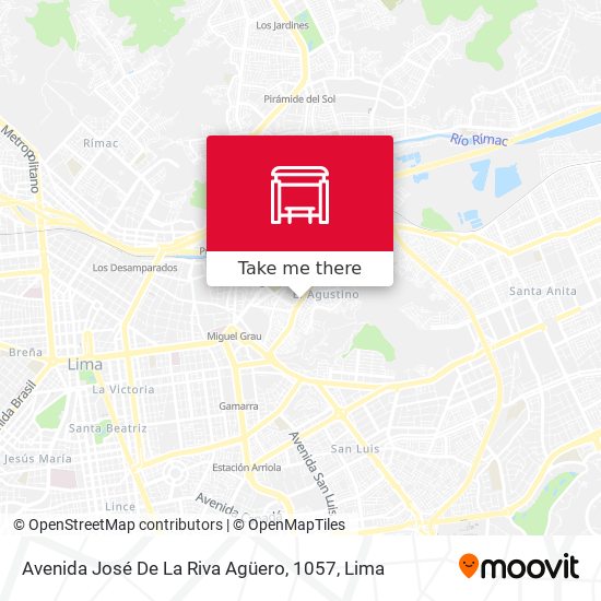 Avenida José De La Riva Agüero, 1057 map