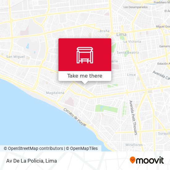 Av De La Policia map