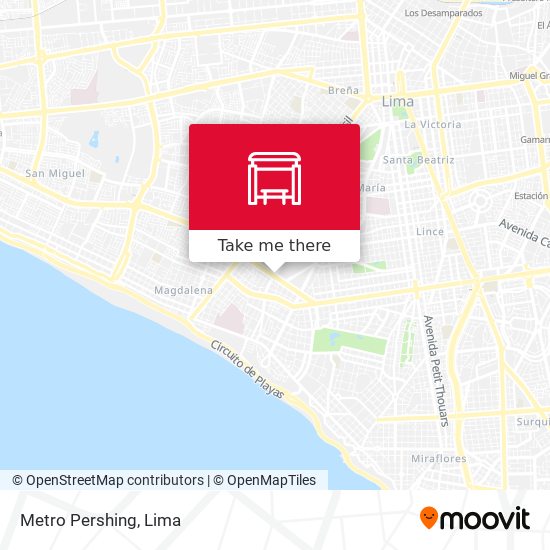 Metro Pershing map