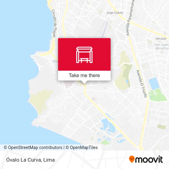 Óvalo La Curva map